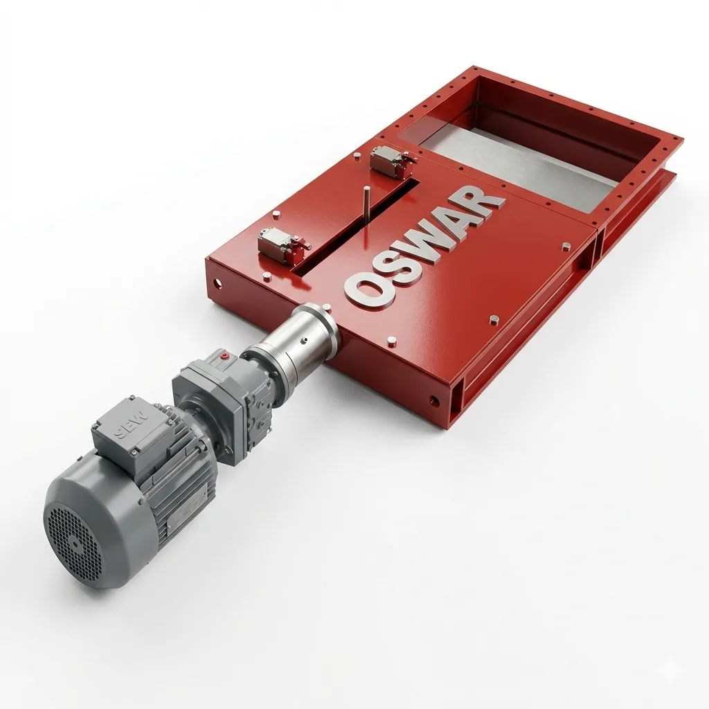 Motorized Slide Gate Valve - Square variant